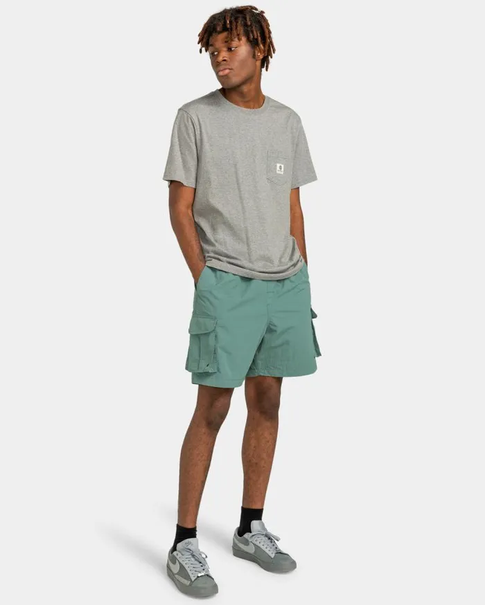 Men Element TShirts Basic Pocket TShirt Grey Heather Men Element TShirts Basic Pocket TShirt Grey Heather