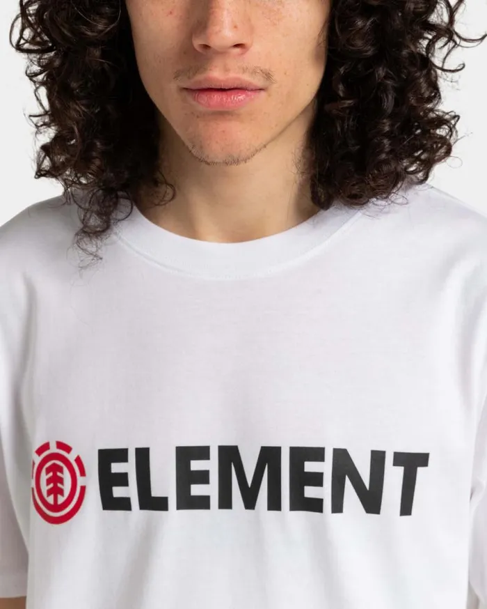 Men Element TShirts Blazin TShirt Optic White Men Element TShirts Blazin TShirt Optic White