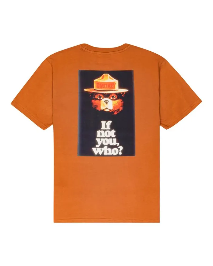 Men Element TShirts Element X Smokey Bear If Not You TShirt Mocha Bisque