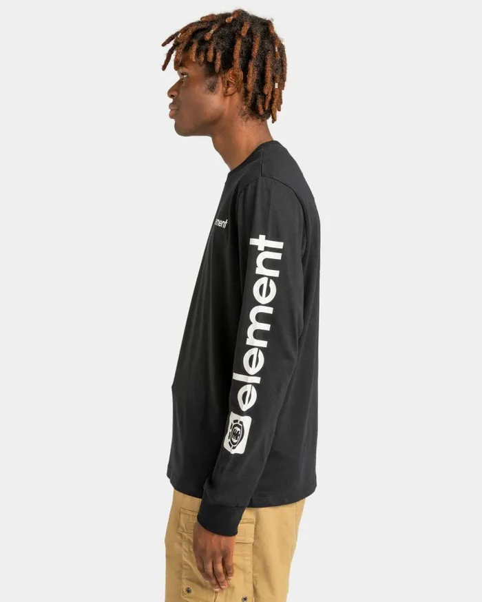 Men Element TShirts Joint Long Sleeve TShirt Flint Black Men Element TShirts Joint Long Sleeve TShirt Flint Black