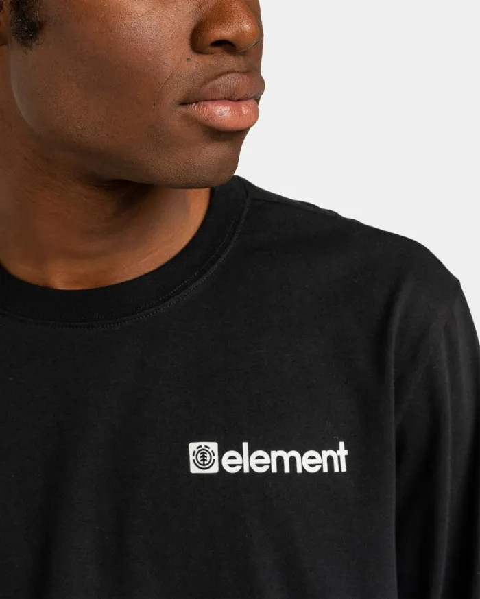 Men Element TShirts Joint Long Sleeve TShirt Flint Black Men Element TShirts Joint Long Sleeve TShirt Flint Black