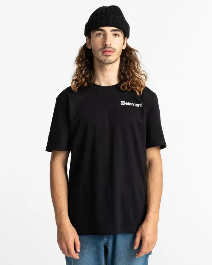 Men Element TShirts Joint Short Sleeve TShirt Flint Black Men Element TShirts Joint Short Sleeve TShirt Flint Black