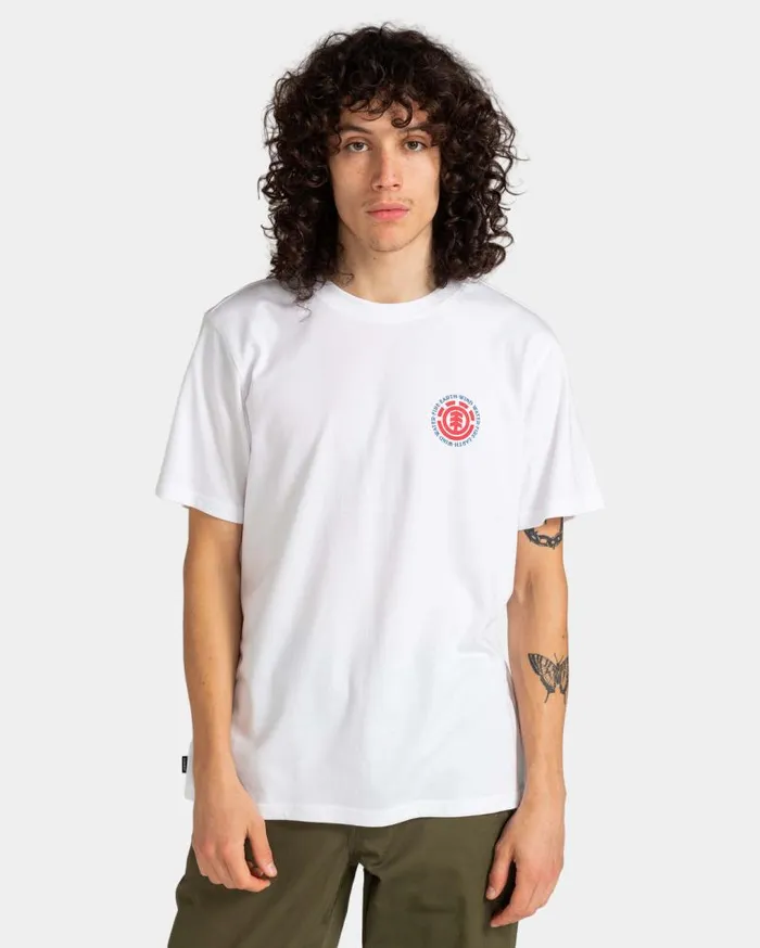 Men Element TShirts Seal TShirt Optic White Men Element TShirts Seal TShirt Optic White