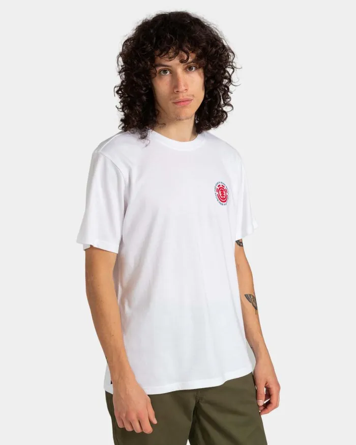 Men Element TShirts Seal TShirt Optic White Men Element TShirts Seal TShirt Optic White