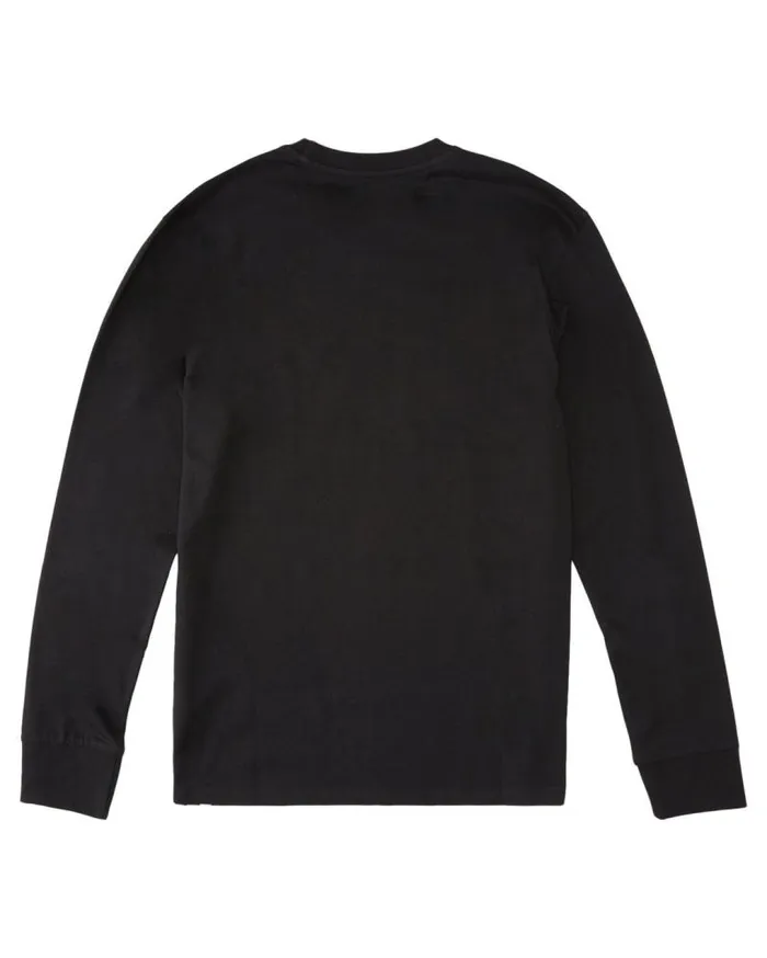 Men Element TShirts Vertical Long Sleeve TShirt Flint Black