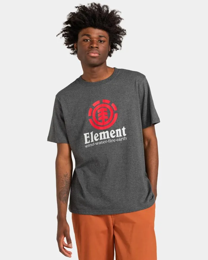 Men Element TShirts Vertical TShirt Charcoal Heather Men Element TShirts Vertical TShirt Charcoal Heather