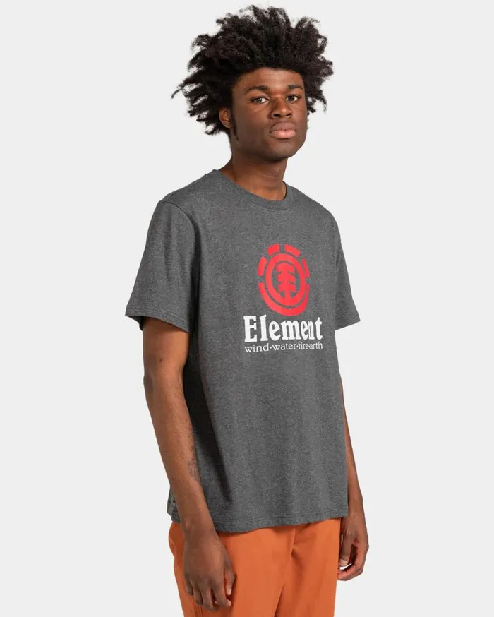 Men Element TShirts Vertical TShirt Charcoal Heather Men Element TShirts Vertical TShirt Charcoal Heather