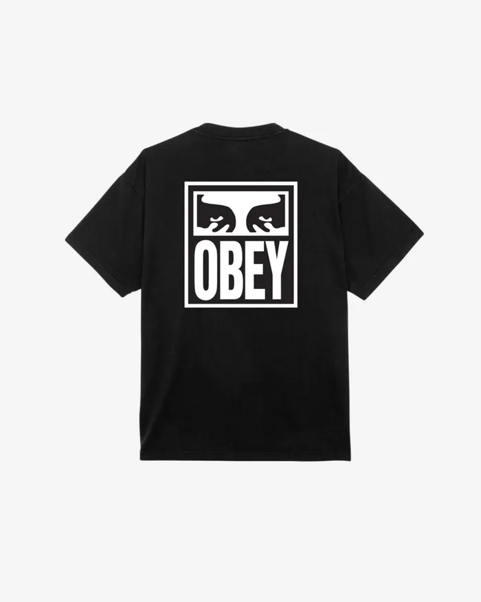 Men EYES ICON II HEAVYWEIGHT TSHIRT Silver Grey OBEY Clothing TSHIRTS