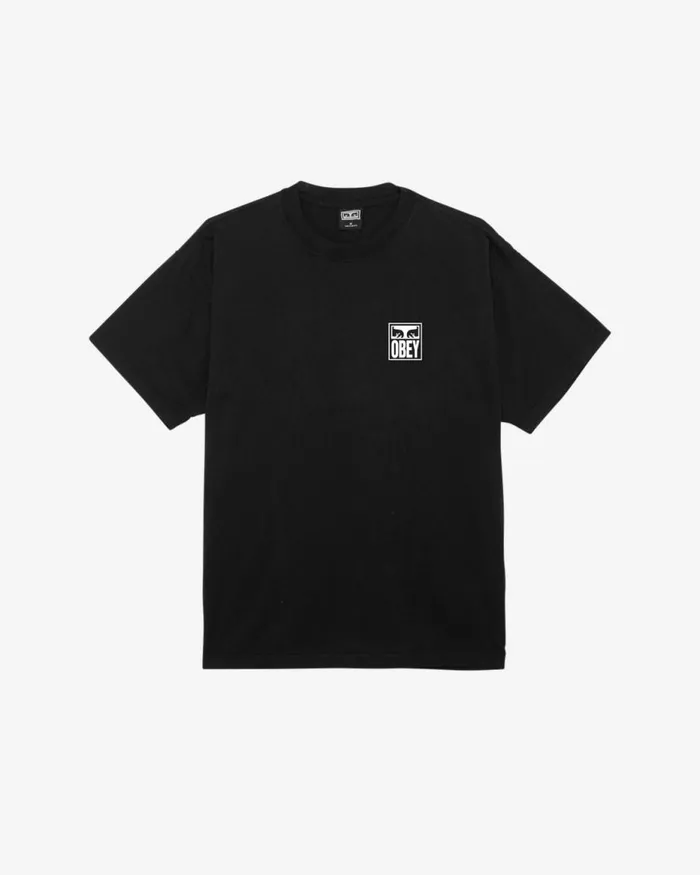Men EYES ICON II HEAVYWEIGHT TSHIRT Silver Grey OBEY Clothing TSHIRTS