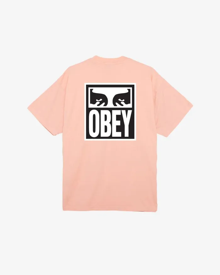 Men EYES ICON II HEAVYWEIGHT TSHIRT Silver Grey OBEY Clothing TSHIRTS
