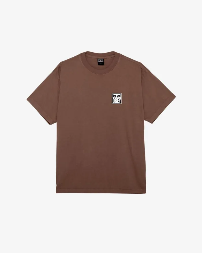 Men EYES ICON II HEAVYWEIGHT TSHIRT Silver Grey OBEY Clothing TSHIRTS