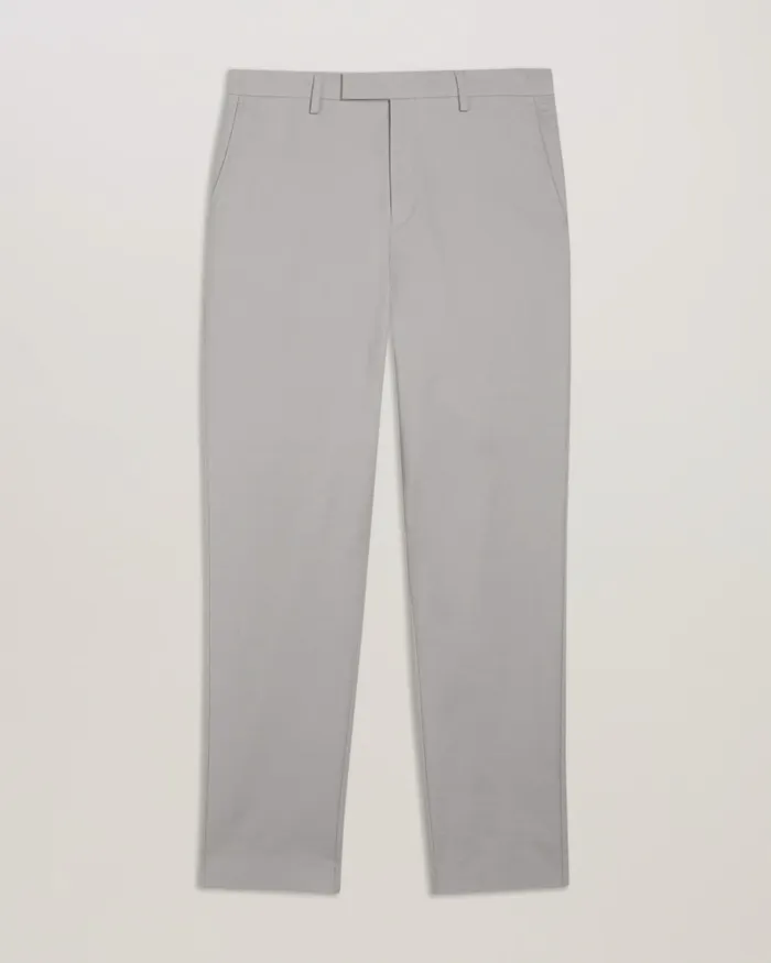 Men FELIXT 8211 Slim Fit Cotton Tailored Trousers Light Grey Ted Baker Trousers and Chinos Men FELIXT 8211 Slim Fit Cotton Tailored Trousers Light Grey Ted Baker Trousers and Chinos