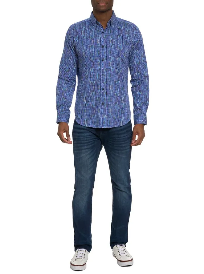 Men FRANKHAUSER LONG SLEEVE BUTTON DOWN SHIRT Multi Robert Graham Button Down Shirts
