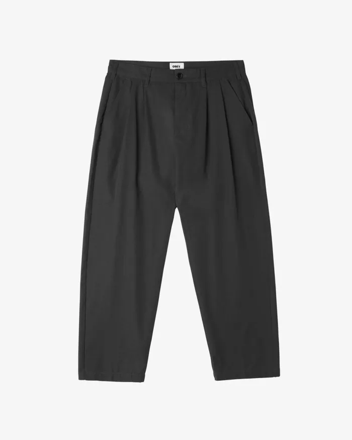 Men FUBAR PLEATED PANT Java Brown OBEY Clothing BOTTOMS