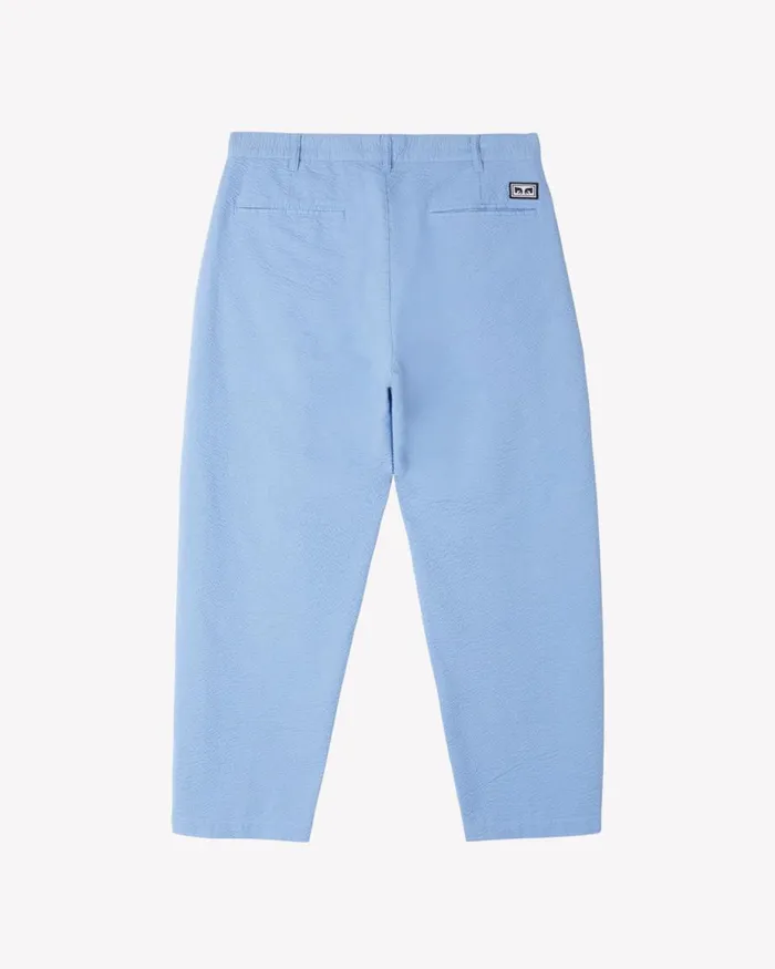 Men FUBAR SEERSUCKER PANT Black OBEY Clothing BOTTOMS