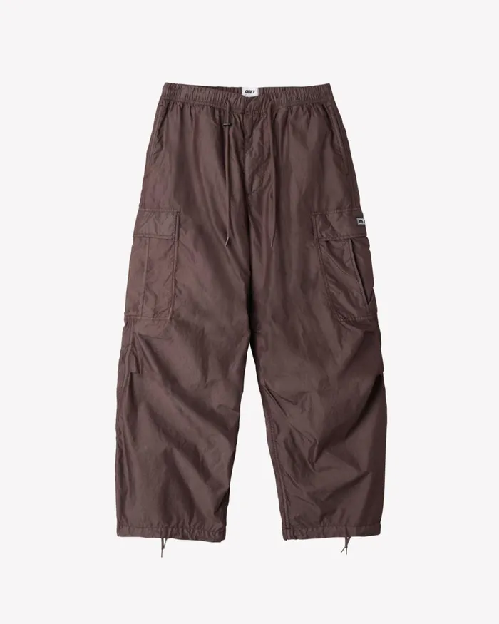 Men GIANT PARACHUTE CARGO Silver Grey OBEY Clothing BOTTOMS