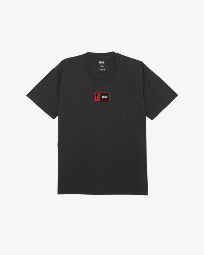Men HALF ICON PIGMENT TSHIRT Pigment Vintage Black OBEY Clothing BIGWIG