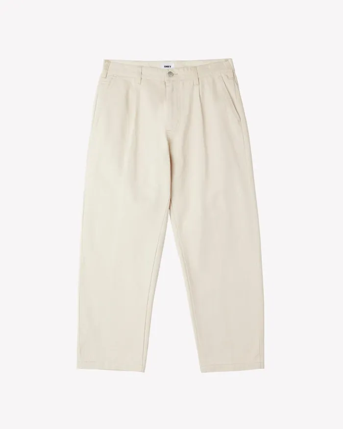 Men HARDWORK PLEATED PANT Pirouette OBEY Clothing BOTTOMS