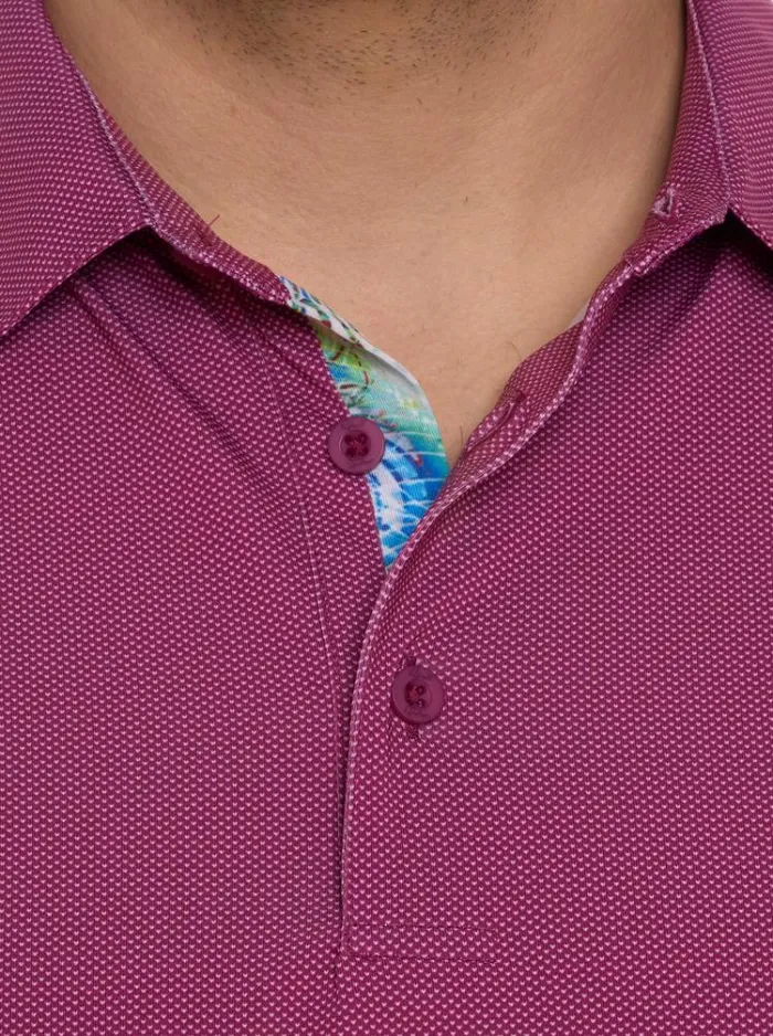Men HYDE PERFORMANCE POLO Berry Robert Graham Sweaters and Knits