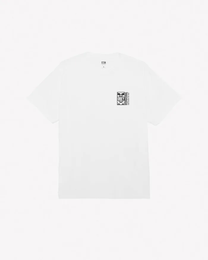 Men ICON SPLIT CLASSIC TSHIRT White OBEY Clothing TSHIRTS