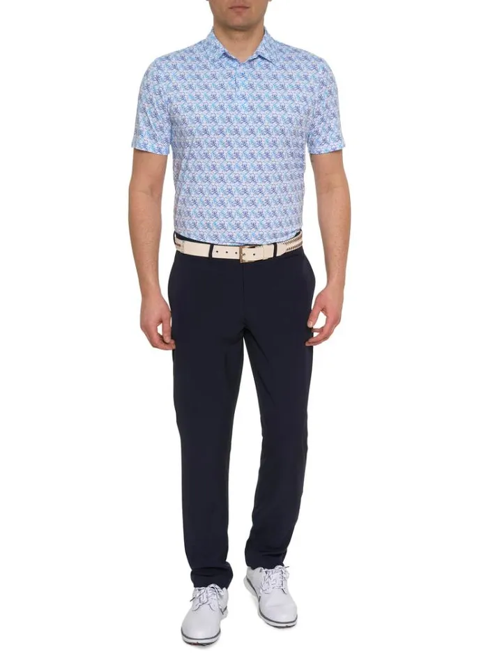 Men IRON SKULL PERFORMANCE POLO Black Robert Graham Polos and TShirts