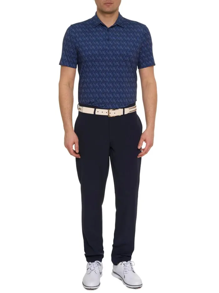 Men IRON SKULL PERFORMANCE POLO Black Robert Graham Polos and TShirts