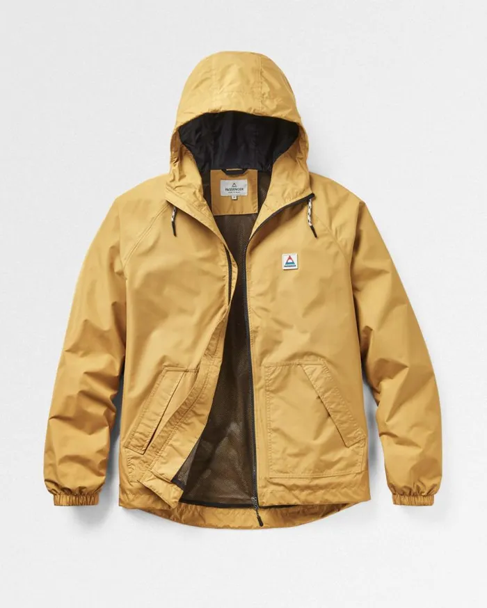 Men Jackets Passenger Tallows Recycled Water Resistant Jacket Mustard Gold Mustard Gold