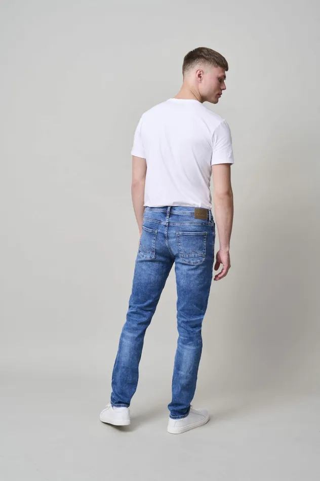 Men Jeans Blend Multiflex Jet Jeans Denim Middle Blue