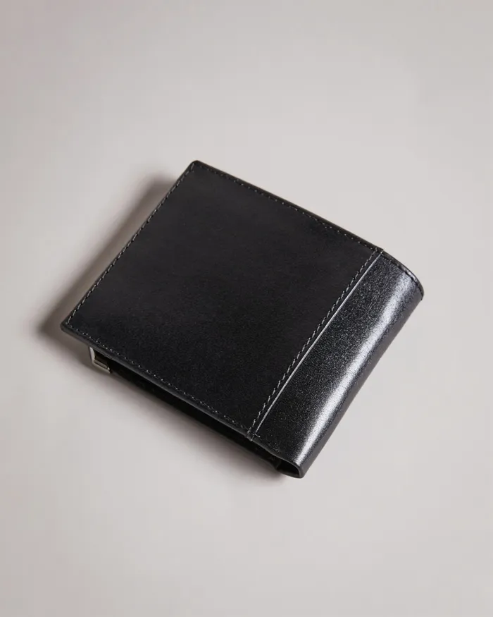Men KORNING 8211 Metal Corner Coin Wallet Black Ted Baker Wallets and Cardholders