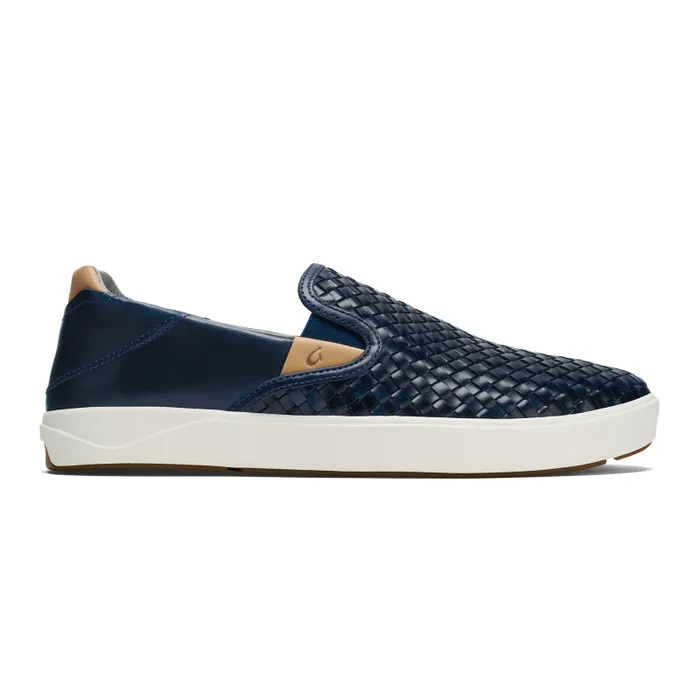 Men Laeahi Lauhala Mens Sneakers SlipOn Shoes Trench Blue Olukai Leather