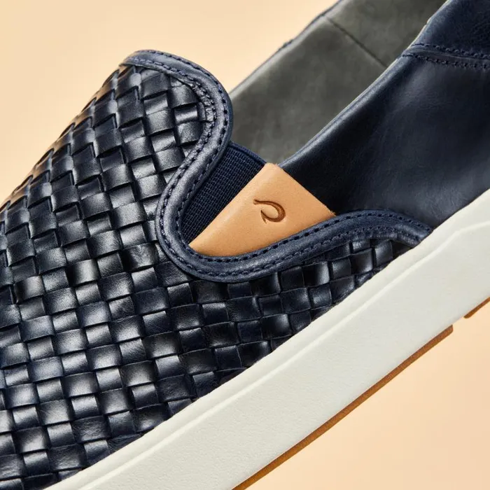 Men Laeahi Lauhala Mens Sneakers SlipOn Shoes Trench Blue Olukai Leather Men Laeahi Lauhala Mens Sneakers SlipOn Shoes Trench Blue Olukai Leather