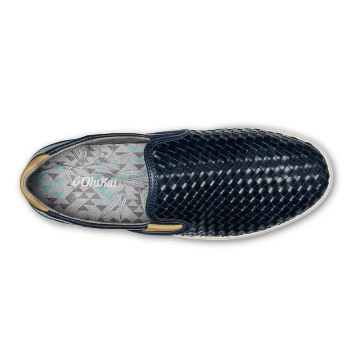 Men Laeahi Lauhala Mens Sneakers SlipOn Shoes Trench Blue Olukai Leather Men Laeahi Lauhala Mens Sneakers SlipOn Shoes Trench Blue Olukai Leather