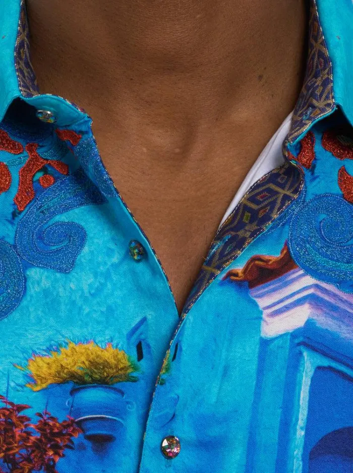 Men LIMITED EDITION EARLY039S ELEGANCE LONG SLEEVE BUTTON DOWN SHIRT Multi Robert Graham Button Down Shirts