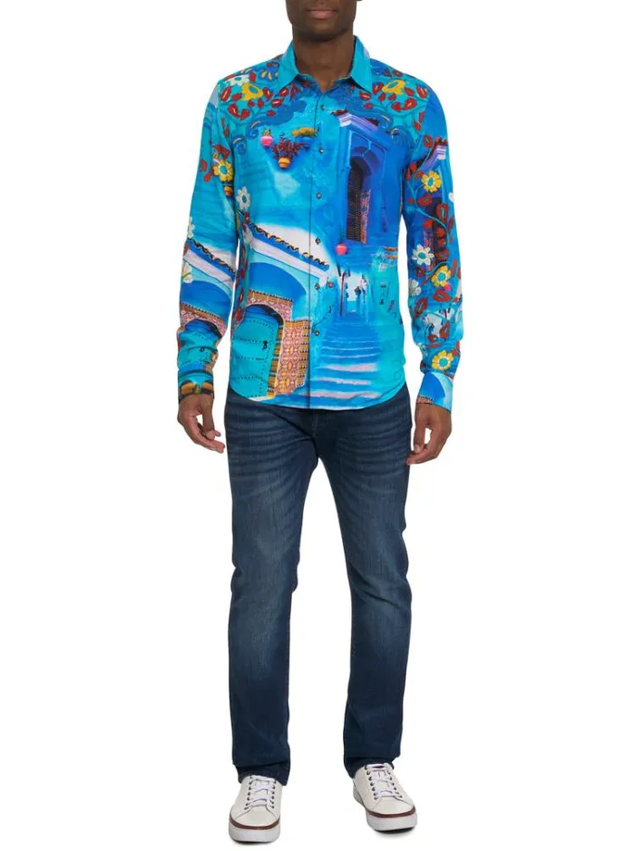 Men LIMITED EDITION EARLY039S ELEGANCE LONG SLEEVE BUTTON DOWN SHIRT Multi Robert Graham Button Down Shirts