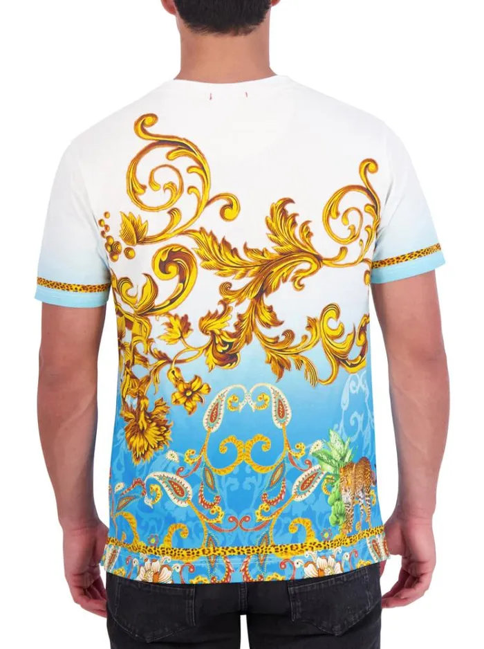 Men LIMITED EDITION GOLDEN SCROLLS TSHIRT Multi Robert Graham Polos and TShirts