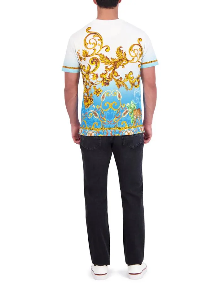 Men LIMITED EDITION GOLDEN SCROLLS TSHIRT Multi Robert Graham Polos and TShirts