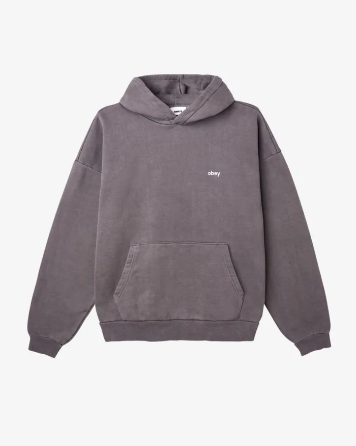 Men LOWERCASE PIGMENT PULLOVER Pigment Clay OBEY Clothing SWEATSHIRTS