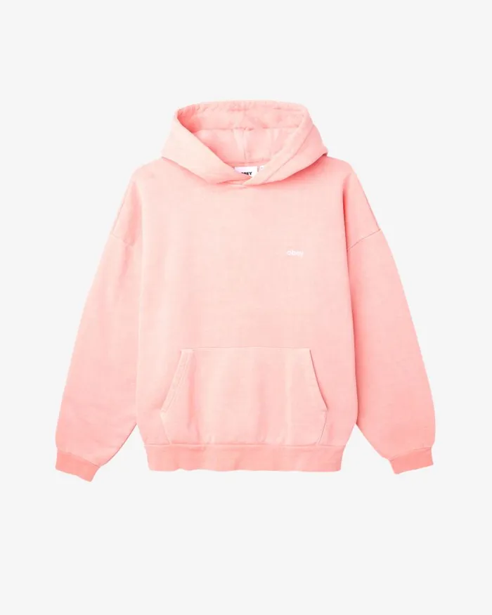 Men LOWERCASE PIGMENT PULLOVER Pigment Clay OBEY Clothing SWEATSHIRTS