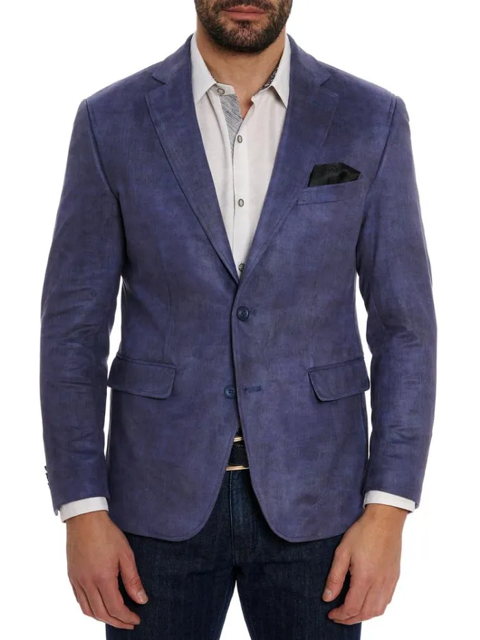 Men LUBRANO VELOUR BLAZER Grey Robert Graham Blazers