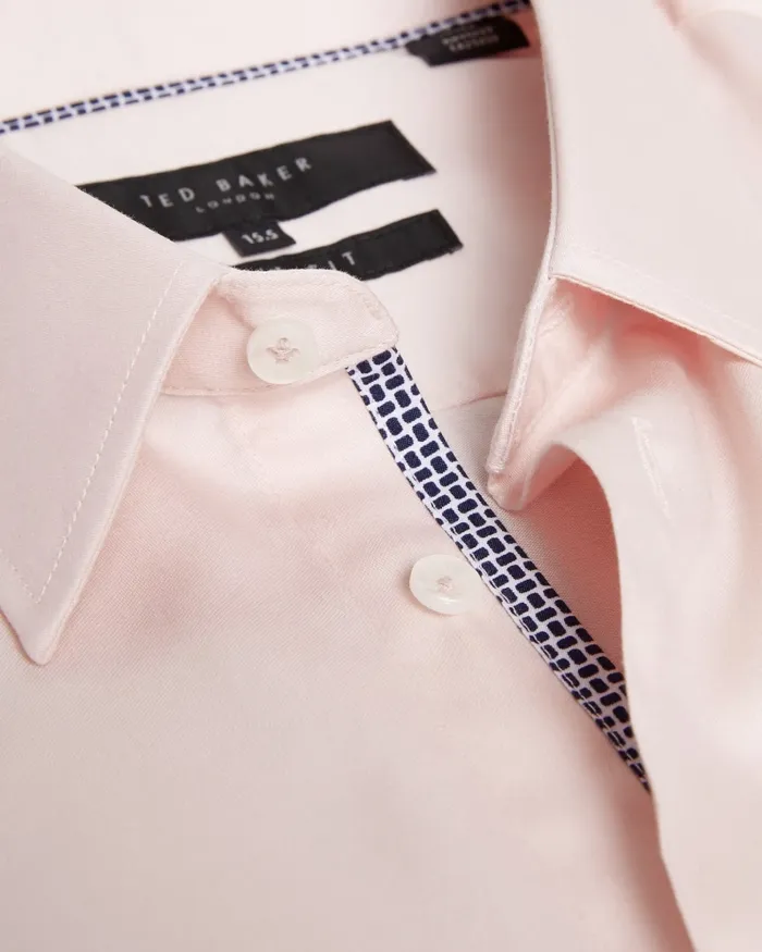 Men MAELOSS 8211 Long Sleeve Slim Fit Shirt Pale Pink Ted Baker Shirts