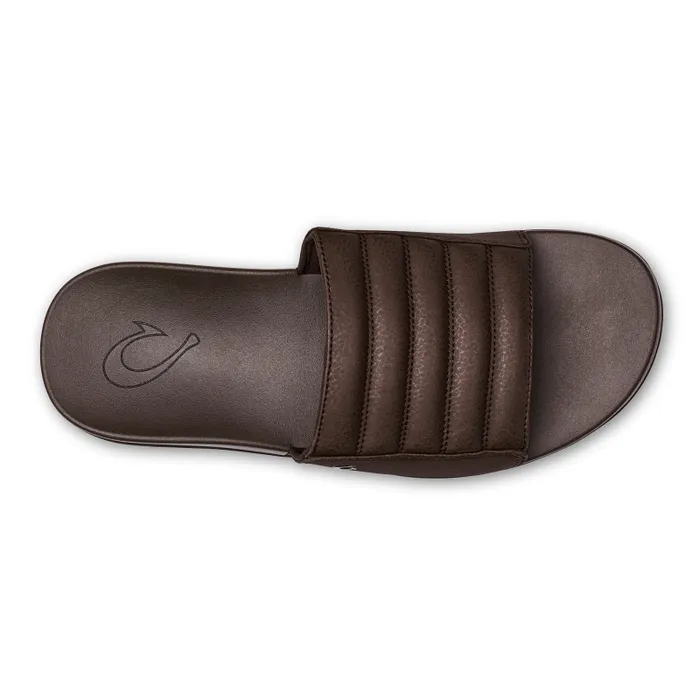 Men Maha 039Olu Mens Comfortable Slide Sandals Dark Wood Olukai Recovery Men Maha 039Olu Mens Comfortable Slide Sandals Dark Wood Olukai Recovery