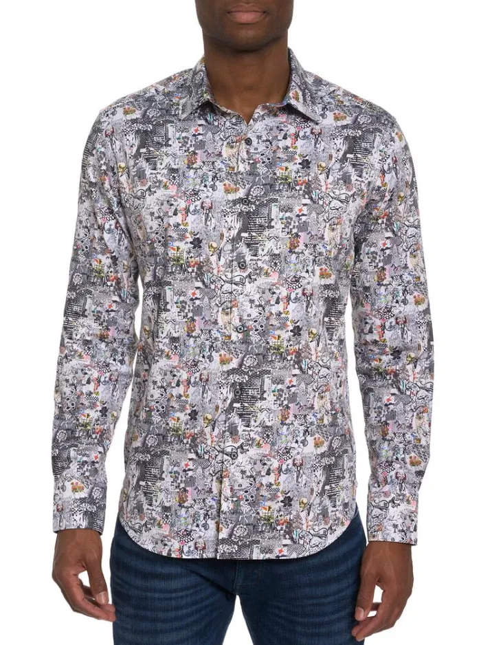 Men MEDIEVAL TIMES LONG SLEEVE BUTTON DOWN SHIRT Multi Robert Graham Button Down Shirts Men MEDIEVAL TIMES LONG SLEEVE BUTTON DOWN SHIRT Multi Robert Graham Button Down Shirts