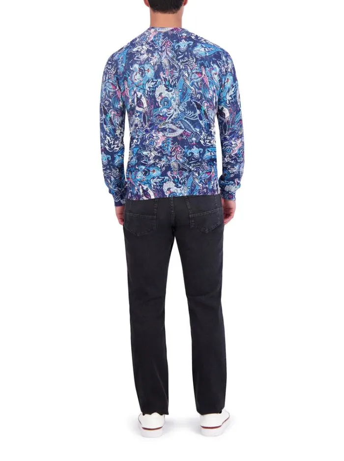 Men MEIER SWEATER Blue Robert Graham Sweaters and Knits