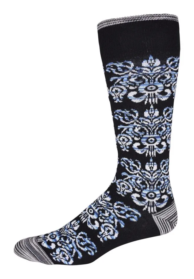 Men MERANO MENS KNIT SOCKS Black Robert Graham Socks