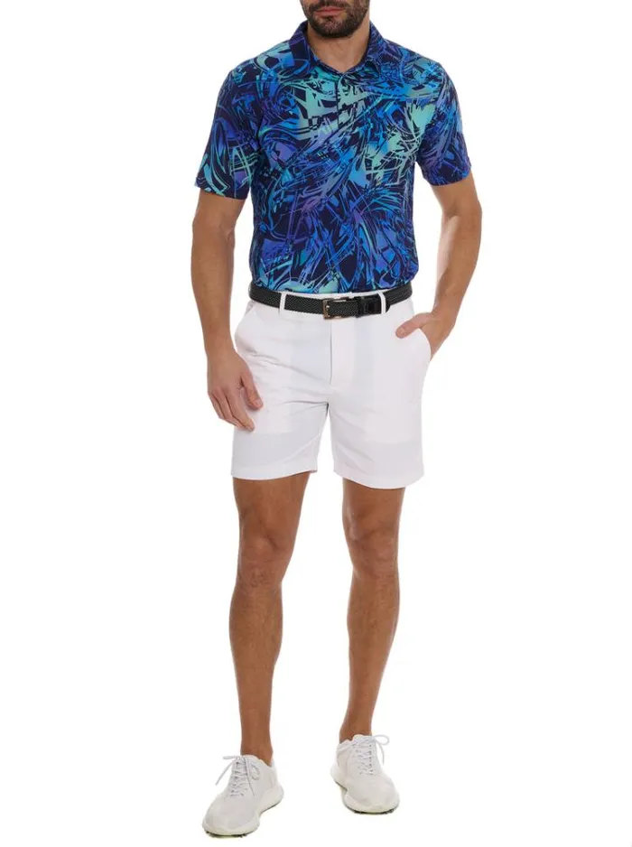 Men MESSINA PERFORMANCE POLO Navy Robert Graham Polos and TShirts