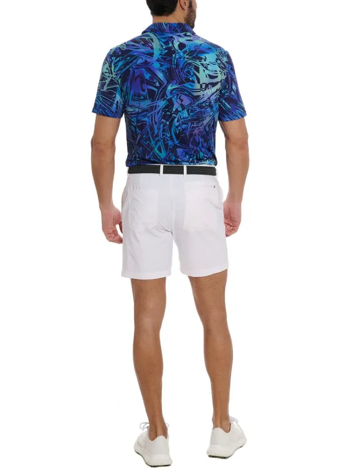 Men MESSINA PERFORMANCE POLO Navy Robert Graham Polos and TShirts