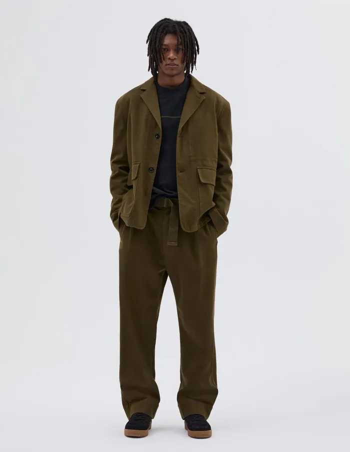 Men Mhl Flap Pocket Blazer Moss Margaret Howell Jackets and Coats