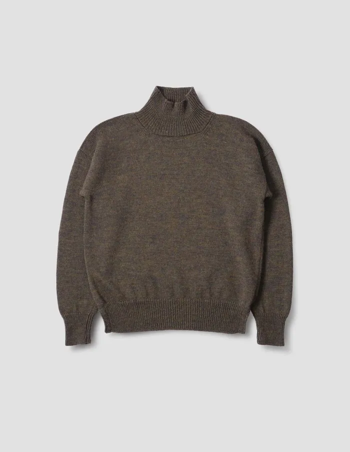Men Mhl T Shape Roll Neck Moss Margaret Howell Knitwear
