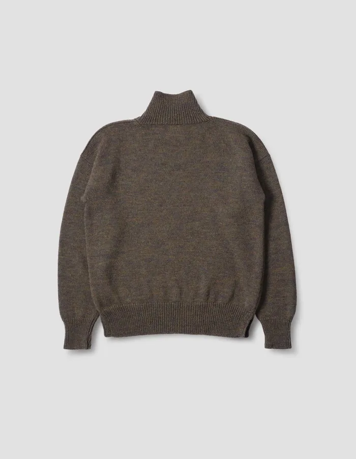 Men Mhl T Shape Roll Neck Moss Margaret Howell Knitwear
