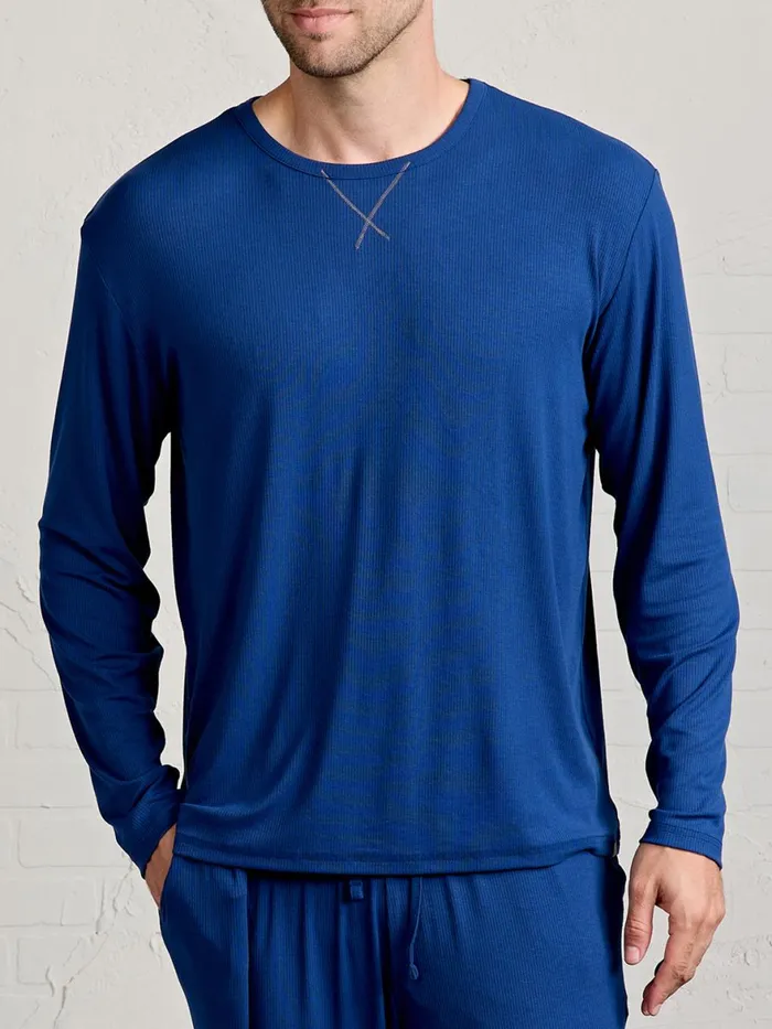 Men Microluxe Rib Sleep Long Sleeve Tasc Performance Sleepwear